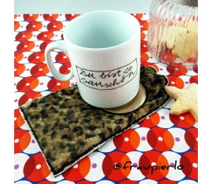Stickserie - grummelige Katze incl. Mug Rugs